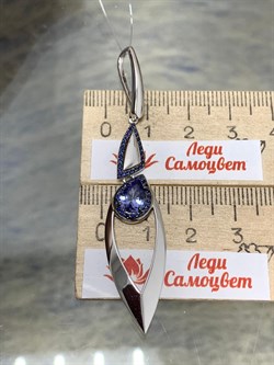 *Подвеска Танзанит цв Белое арт. 3-208185-00-55-997 вес 3,55 г - фото 174865 *Подвеска Танзанит цв Белое арт. 3-208185-00-55-997 вес 3,55 г - фото 174865