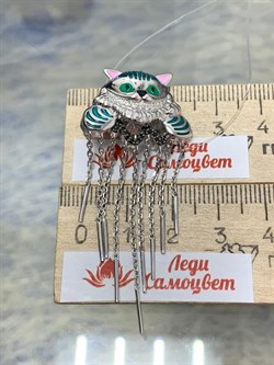 *Брошь-Кулон Кот Эмаль арт. 04-3445/ЭМ93-17-079 вес 6,99 г - фото 174956 *Брошь-Кулон Кот Эмаль арт. 04-3445/ЭМ93-17-079 вес 6,99 г - фото 174956