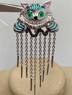 *Брошь-Кулон Кот Эмаль арт. 04-3445/ЭМ93-17-079 вес 6,99 г - фото 174959 *Брошь-Кулон Кот Эмаль арт. 04-3445/ЭМ93-17-079 вес 6,99 г - фото 174959