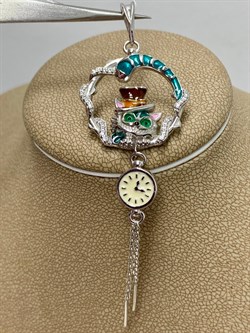 *Подвеска Кот арт. 03-3456/ЭМ95-00-844 (вес 5,83 г) - фото 174977