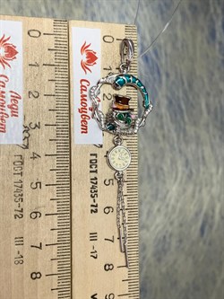 *Подвеска Кот арт. 03-3456/ЭМ95-00-844 (вес 5,83 г) - фото 174984