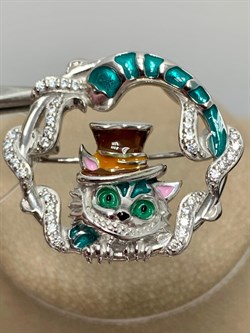 *Брошь-Кулон Кот Эмаль арт. 04-3454/ЭМ95-00-928 вес 7,67 г - фото 175028 *Брошь-Кулон Кот Эмаль арт. 04-3454/ЭМ95-00-928 вес 7,67 г - фото 175028