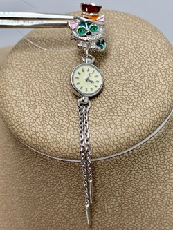 *Серьга Пусета Кот Эмаль арт. 02-3451/ЭМ95-00-347 вес 2,97 г - фото 175045 *Серьга Пусета Кот Эмаль арт. 02-3451/ЭМ95-00-347 вес 2,97 г - фото 175045