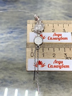 *Серьга Пусета Кот Эмаль арт. 02-3451/ЭМ95-00-347 вес 2,97 г - фото 175048 *Серьга Пусета Кот Эмаль арт. 02-3451/ЭМ95-00-347 вес 2,97 г - фото 175048