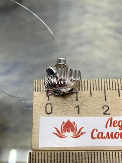 *Серьга Пусета Кот арт. 02-3455/ЭМ93-00-451 вес 2,44 г - фото 175084