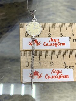 *Подвеска Часы Эмаль арт. 03-3447/ЭМ53-00-842 (вес 2,28 г) - фото 175194