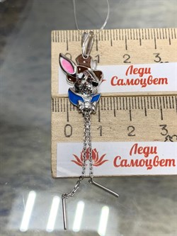 *Подвеска Кролик Эмаль арт. 03-3448/ЭМ15-00-635 вес 3,96 г - фото 175201 *Подвеска Кролик Эмаль арт. 03-3448/ЭМ15-00-635 вес 3,96 г - фото 175201