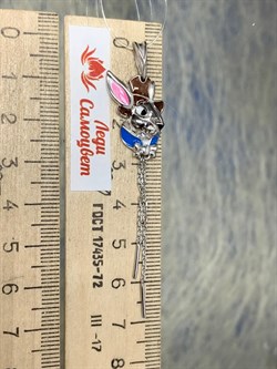 *Подвеска Кролик Эмаль арт. 03-3448/ЭМ15-00-635 вес 3,96 г - фото 175202 *Подвеска Кролик Эмаль арт. 03-3448/ЭМ15-00-635 вес 3,96 г - фото 175202