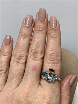 *Кольцо р.18 Кот Эмаль арт. 01-3446/ЭМ95-00-219 вес 3,92 г - фото 175289 *Кольцо р.18 Кот Эмаль арт. 01-3446/ЭМ95-00-219 вес 3,92 г - фото 175289