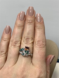 *Кольцо р.17 Кот Эмаль арт. 01-3446/ЭМ95-00-910 вес 3,94 г - фото 175313