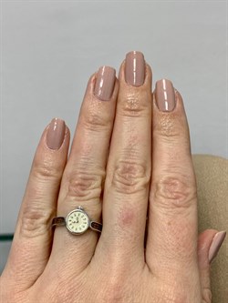 *Кольцо р.16,5 Часы Эмаль арт. 01-3449/ЭМ14-00-018 вес 3,23 г - фото 175337