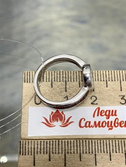 *Кольцо р.17 Часы Эмаль арт. 01-3449/ЭМ14-00-347 вес 3,34 г - фото 175361