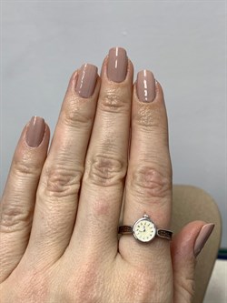 *Кольцо р.18 Часы Эмаль арт. 01-3449/ЭМ14-00-153 вес 3,25 г - фото 175400