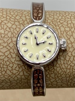 *Кольцо р.18 Часы Эмаль арт. 01-3449/ЭМ14-00-153 вес 3,25 г - фото 175401