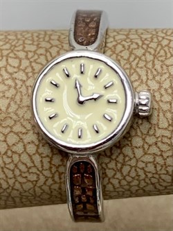 *Кольцо р.18 Часы Эмаль арт. 01-3449/ЭМ14-00-153 вес 3,25 г - фото 175403