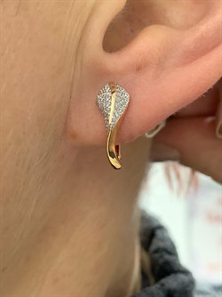 *Серьги Белый Фианит цв Красное 10-02-0001-24934-184 Вес 2,5 г - фото 175887 *Серьги Белый Фианит цв Красное 10-02-0001-24934-184 Вес 2,5 г - фото 175887