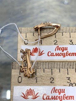 *Серьги Белый Фианит цв Красное 10-02-000S-26226-601 Вес 3,52 г - фото 175969 *Серьги Белый Фианит цв Красное 10-02-000S-26226-601 Вес 3,52 г - фото 175969