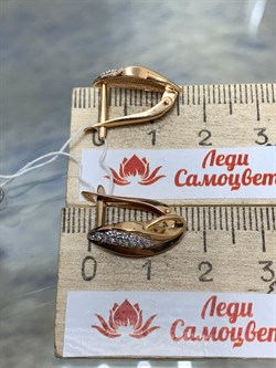 *Серьги Белый Фианит цв Красное 10-02-0001-24923-472 Вес 3,07 г - фото 175984 *Серьги Белый Фианит цв Красное 10-02-0001-24923-472 Вес 3,07 г - фото 175984