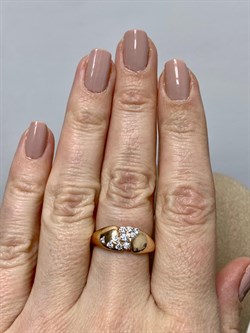 *Кольцо р.17 Белый Фианит цв Красное 20-02-000S-26231-675 Вес 2,2 г - фото 176040