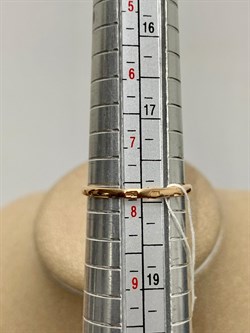 *Кольцо р.18 Белый Фианит цв Красное 20-02-0001-24923-775 Вес 2,12 г - фото 176052