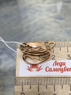 *Кольцо р.17,5 Микс Фианитов цв Красное 20-04-000M-25996-499 Вес 3,1 г - фото 176067