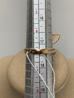 *Кольцо р.17,5 Микс Фианитов цв Красное 20-04-000M-25996-499 Вес 3,1 г - фото 176074