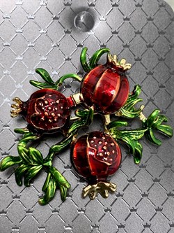 Брошь Гранат Эмаль арт: 86109 Мадам Брошкина - фото 176394 Брошь Гранат Эмаль арт: 86109 Мадам Брошкина - фото 176394