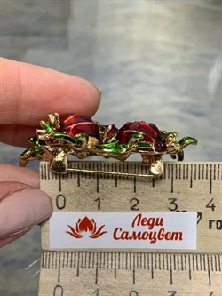 Брошь Гранат Эмаль арт: 86109 Мадам Брошкина - фото 176397 Брошь Гранат Эмаль арт: 86109 Мадам Брошкина - фото 176397