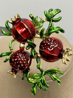 Брошь Гранат Эмаль арт: 86109 Мадам Брошкина - фото 176398 Брошь Гранат Эмаль арт: 86109 Мадам Брошкина - фото 176398