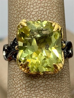 *Кольцо р.19 Цитрин Бразилия арт 60125-2 вес 5,21 г - фото 176431