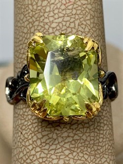 *Кольцо р.19 Цитрин Бразилия арт 60125-2 вес 5,21 г - фото 176432