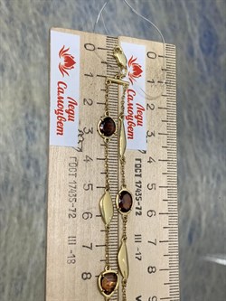 *Браслет р.17-22 Циркон цв Лимонное арт 10-320376-00-39-703 вес 7,12 г - фото 176478 *Браслет р.17-22 Циркон цв Лимонное арт 10-320376-00-39-703 вес 7,12 г - фото 176478