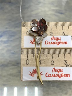 *Брошь Циркон цв Лимонное арт 7-322-39-430 вес 4,58 г - фото 176490 *Брошь Циркон цв Лимонное арт 7-322-39-430 вес 4,58 г - фото 176490