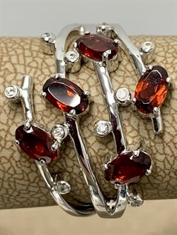 *Кольцо р.19 Гранат арт. SM-R02901-X-W-PG-X-W-797 вес 4,45 г - фото 176522 *Кольцо р.19 Гранат арт. SM-R02901-X-W-PG-X-W-797 вес 4,45 г - фото 176522