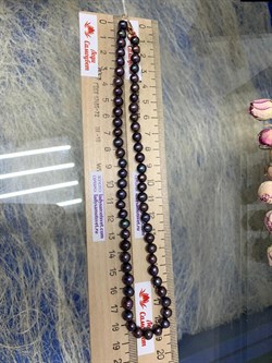 *Ожерелье р.40 Черный Жемчуг д.5-6 цв Красное арт. 8545352.2.0.40-455 - фото 176708 *Ожерелье р.40 Черный Жемчуг д.5-6 цв Красное арт. 8545352.2.0.40-455 - фото 176708