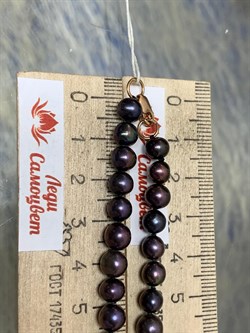 *Ожерелье р.40 Черный Жемчуг д.5-6 цв Красное арт. 8545352.2.0.40-455 - фото 176710 *Ожерелье р.40 Черный Жемчуг д.5-6 цв Красное арт. 8545352.2.0.40-455 - фото 176710