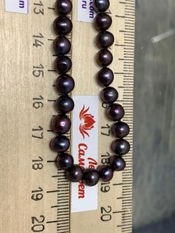 *Ожерелье р.40 Черный Жемчуг д.5-6 цв Красное арт. 8545352.2.0.40-455 - фото 176711 *Ожерелье р.40 Черный Жемчуг д.5-6 цв Красное арт. 8545352.2.0.40-455 - фото 176711