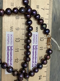 *Ожерелье р.40 Черный Жемчуг д.5-6 цв Красное арт. 8545352.2.0.40-455 - фото 176713 *Ожерелье р.40 Черный Жемчуг д.5-6 цв Красное арт. 8545352.2.0.40-455 - фото 176713