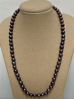 *Ожерелье р.40 Черный Жемчуг д.5-6 цв Красное арт. 8545352.2.0.40-455 - фото 176714 *Ожерелье р.40 Черный Жемчуг д.5-6 цв Красное арт. 8545352.2.0.40-455 - фото 176714