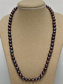 *Ожерелье р.40 Черный Жемчуг д.5-6 цв Красное арт. 8545352.2.0.40-455 - фото 176715 *Ожерелье р.40 Черный Жемчуг д.5-6 цв Красное арт. 8545352.2.0.40-455 - фото 176715