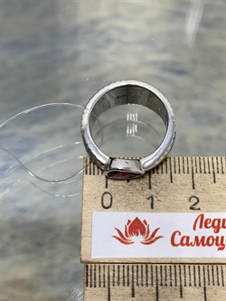 *Кольцо р.19 Родолит арт. SM-R02900-X-W-lil-X-X-970 вес 6,64 г - фото 176798