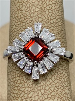 *Кольцо р.18 Гранат арт. SM-R02896-X-W-PG-X-W-475 вес 3,13 г - фото 176879 *Кольцо р.18 Гранат арт. SM-R02896-X-W-PG-X-W-475 вес 3,13 г - фото 176879