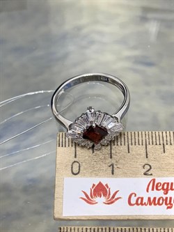 *Кольцо р.18 Гранат арт. SM-R02896-X-W-PG-X-W-475 вес 3,13 г - фото 176883 *Кольцо р.18 Гранат арт. SM-R02896-X-W-PG-X-W-475 вес 3,13 г - фото 176883