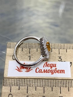 *Кольцо р.18 Цитрин арт. SM-R02896-X-W-YS-X-W-571 вес 3,07 г - фото 176908 *Кольцо р.18 Цитрин арт. SM-R02896-X-W-YS-X-W-571 вес 3,07 г - фото 176908