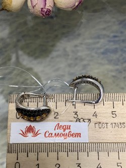 *Серьги Орхидея Желтый Сапфир Шпинель арт. С1200Ю/Ag-6022/1-451 вес 5,62 г - фото 177040 *Серьги Орхидея Желтый Сапфир Шпинель арт. С1200Ю/Ag-6022/1-451 вес 5,62 г - фото 177040