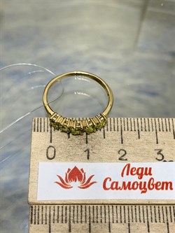 *Кольцо р.18 Хризолит цв Лимонное арт. 22161ж-976 вес 1,97 г - фото 177119 *Кольцо р.18 Хризолит цв Лимонное арт. 22161ж-976 вес 1,97 г - фото 177119