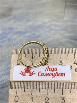 *Кольцо р.18 Хризолит цв Лимонное арт. 22161ж-976 вес 1,97 г - фото 177120 *Кольцо р.18 Хризолит цв Лимонное арт. 22161ж-976 вес 1,97 г - фото 177120