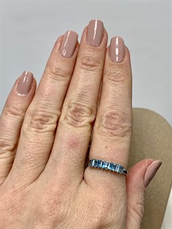 *Кольцо р.18 Голубой Топаз цв Белое арт. 22161б-969 вес 2,13 г - фото 177133 *Кольцо р.18 Голубой Топаз цв Белое арт. 22161б-969 вес 2,13 г - фото 177133