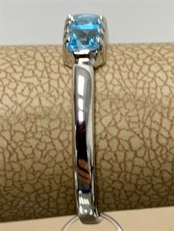 *Кольцо р.18 Голубой Топаз цв Белое арт. 22161б-969 вес 2,13 г - фото 177136 *Кольцо р.18 Голубой Топаз цв Белое арт. 22161б-969 вес 2,13 г - фото 177136