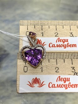 *Подвеска Аметист цв Красное арт. 32425-808 вес 3,6 г - фото 177151 *Подвеска Аметист цв Красное арт. 32425-808 вес 3,6 г - фото 177151